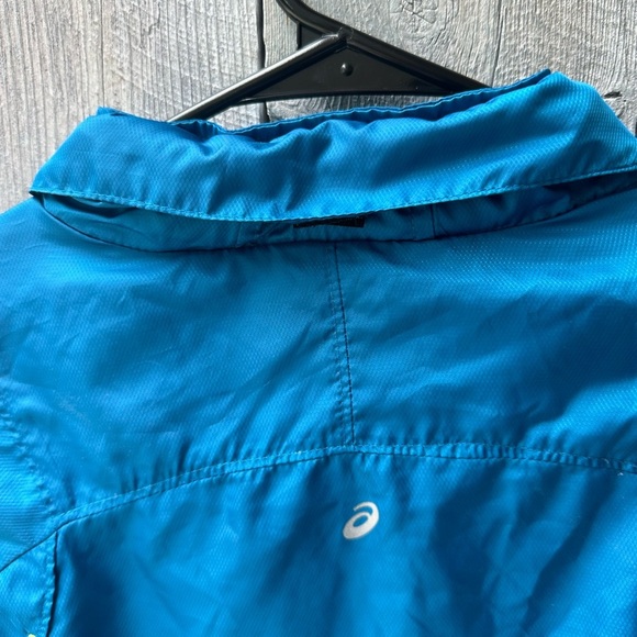 Women’s Vintage ASICS Windbreaker Jacket GT-Series1993 On Arm Size Medium Blue - Picture 11 of 11